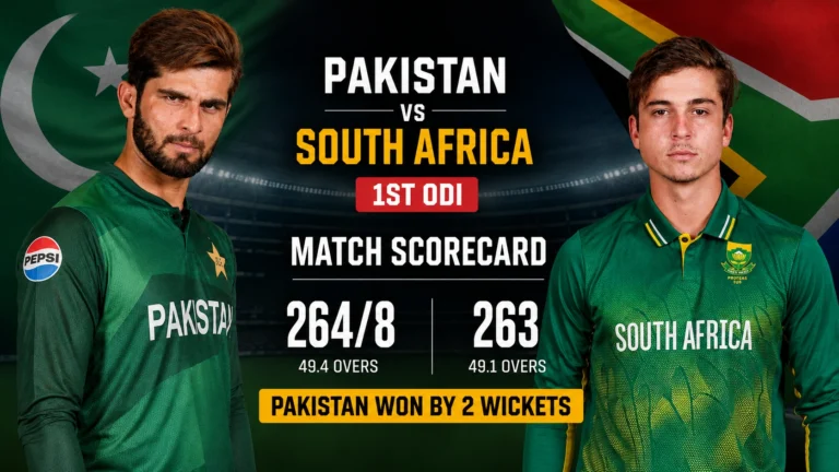 Pakistan National Cricket Team vs South Africa National Cricket Team Match Scorecard