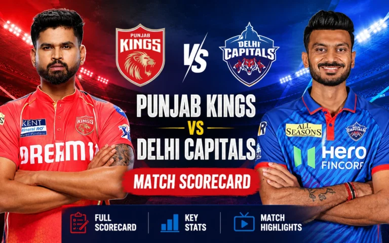 Thrilling Punjab Kings vs Delhi Capitals Match Scorecard: DC’s Epic 3-Wicket Win in IPL 2026