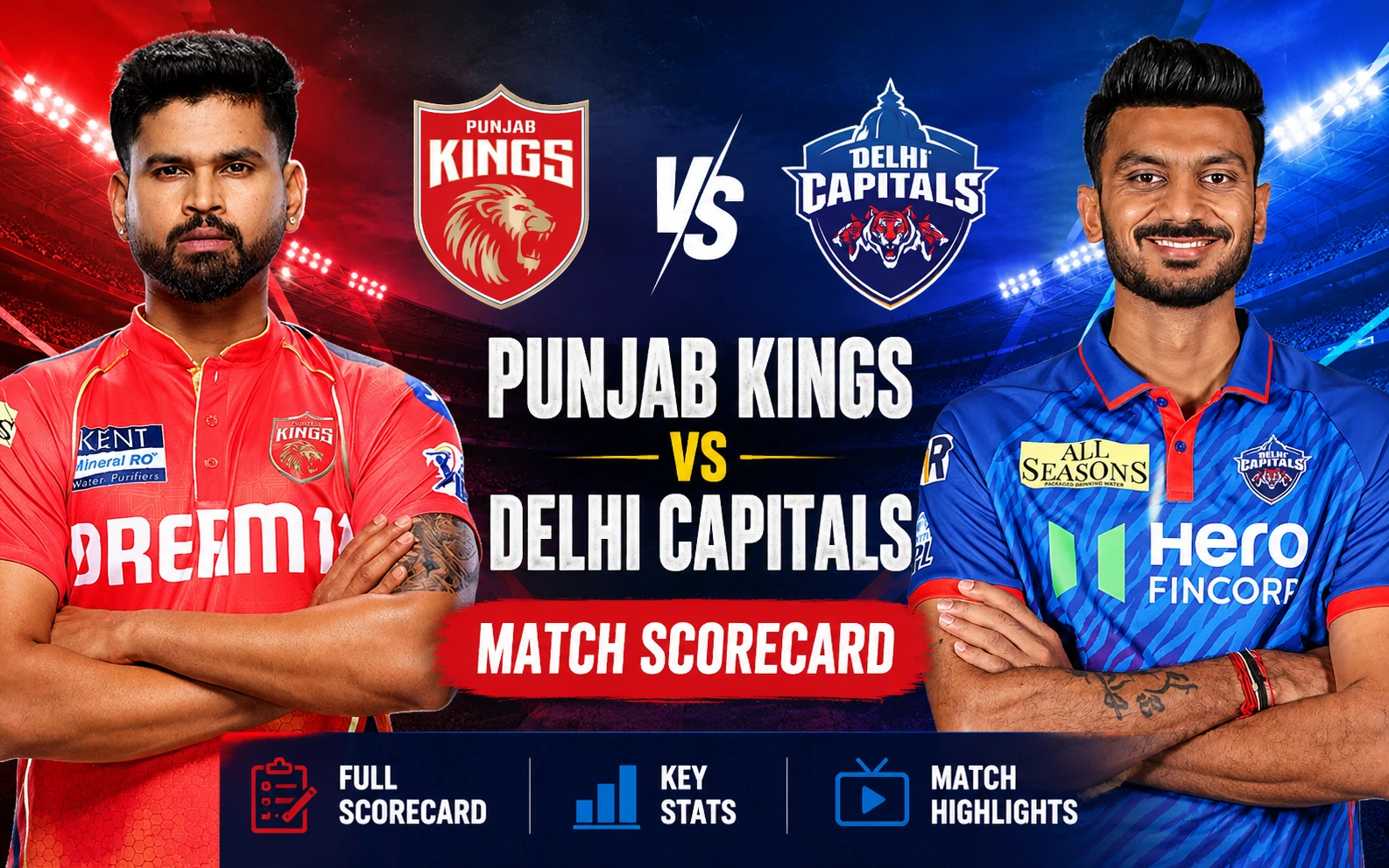 Thrilling Punjab Kings vs Delhi Capitals Match Scorecard: DC’s Epic 3-Wicket Win in IPL 2026