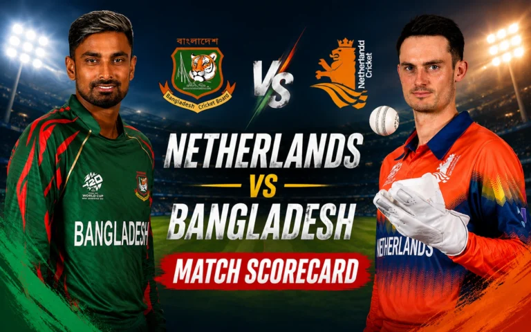 Netherlands National Cricket Team vs Bangladesh National Cricket Team Match Scorecard, Live Score, Highlights & Match Result