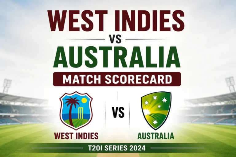 West Indies Cricket Team vs Australian Men’s Cricket Team Match Scorecard: Complete 37-Run Victory Highlights