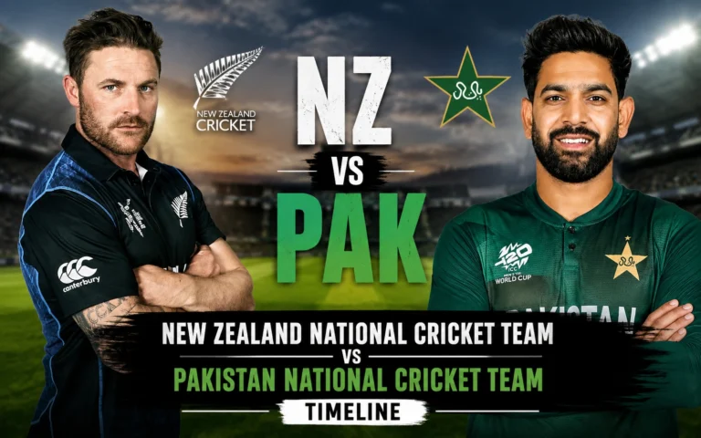 New Zealand National Cricket Team vs Pakistan National Cricket Team Timeline: Complete Match History, Stats & Records