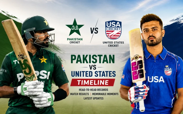 Pakistan National Cricket Team vs United States National Cricket Team Timeline: Complete Head-to-Head History and Match Results